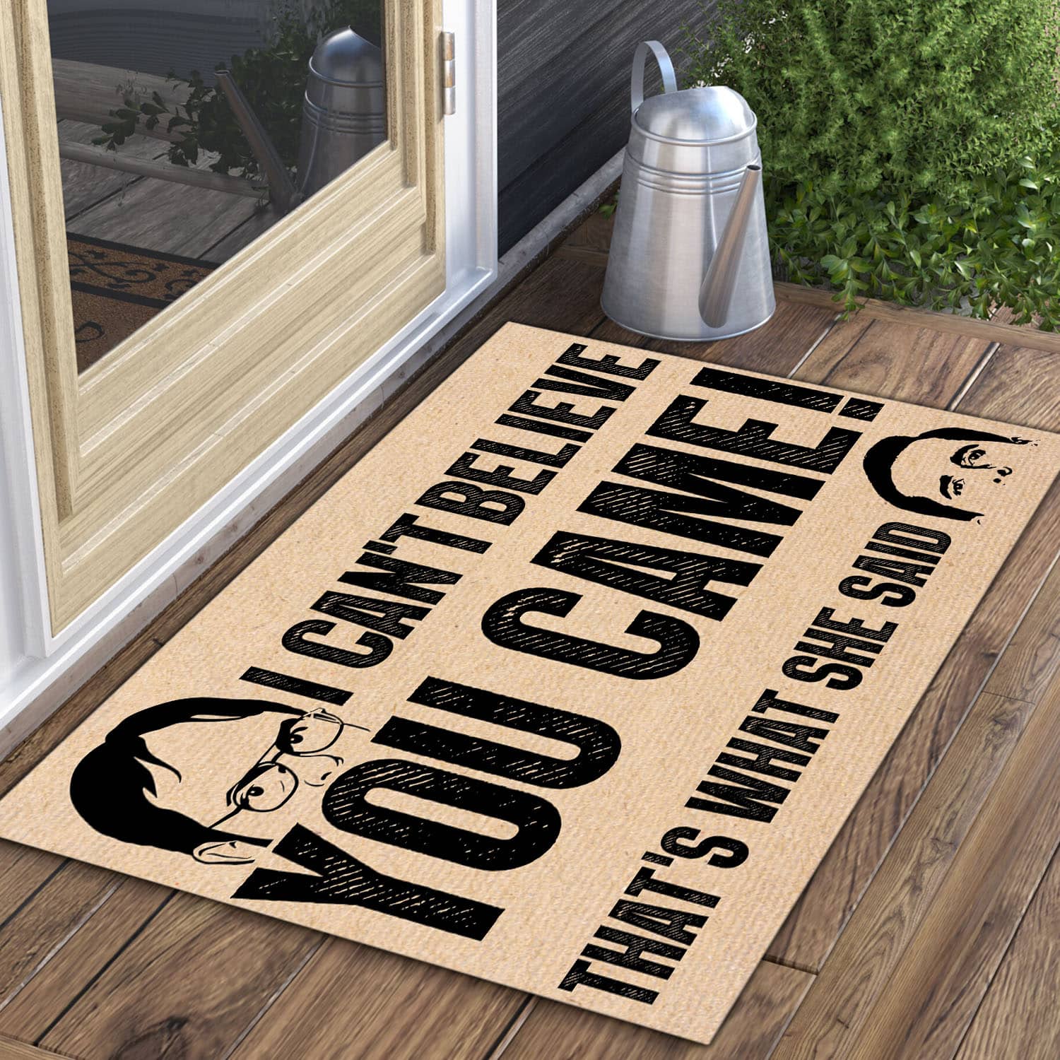 17 HG. I Can't Believe The Office(3) Doormat Mockup 3