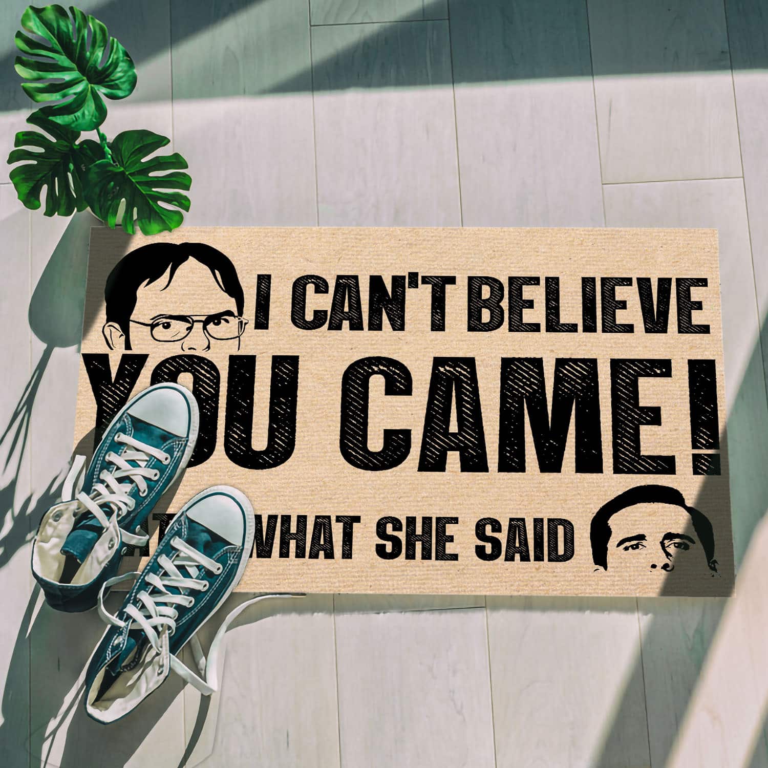 17 HG. I Can't Believe The Office(3) Doormat mockup 5