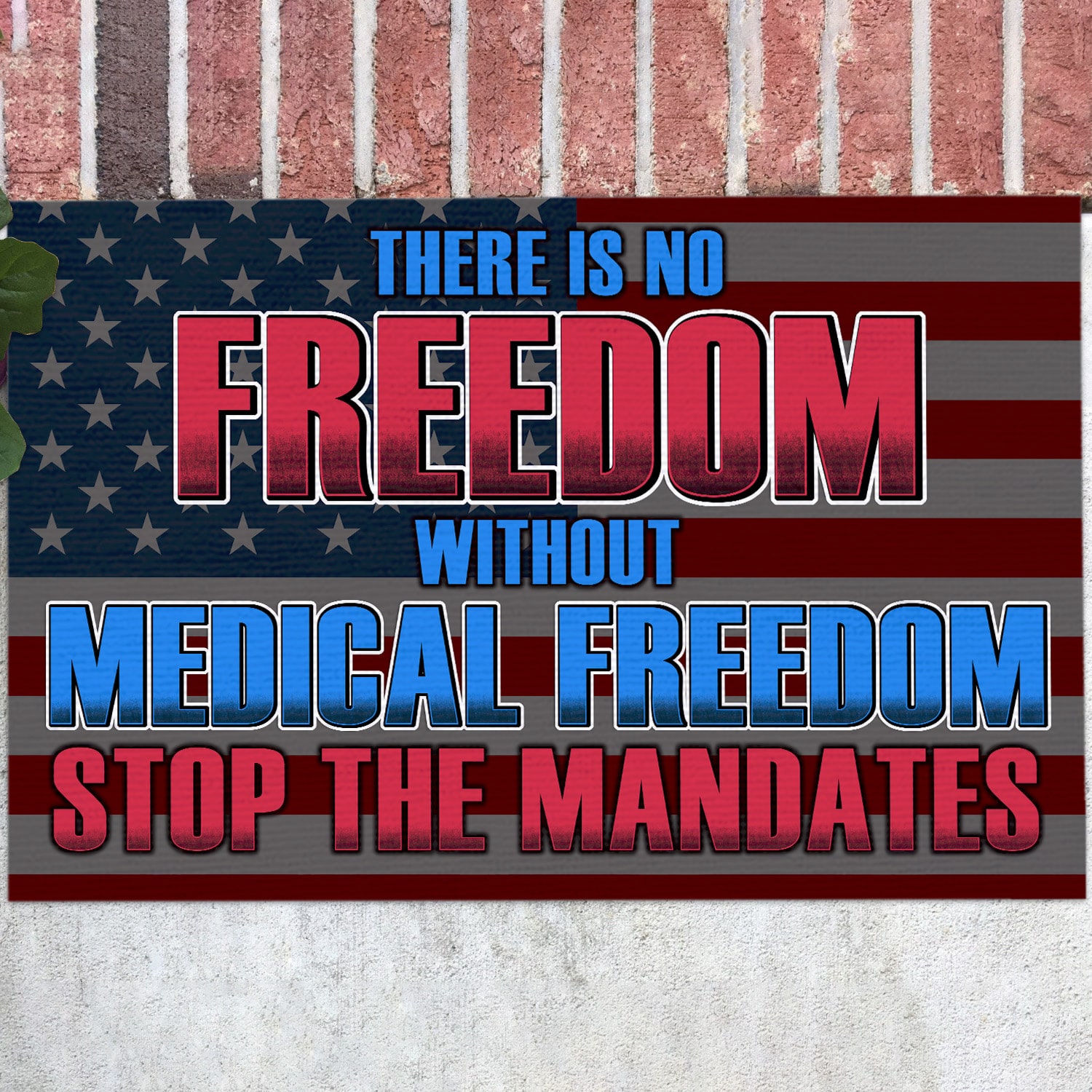 2LV. Medical Freedom (4) Doormat mockup 12