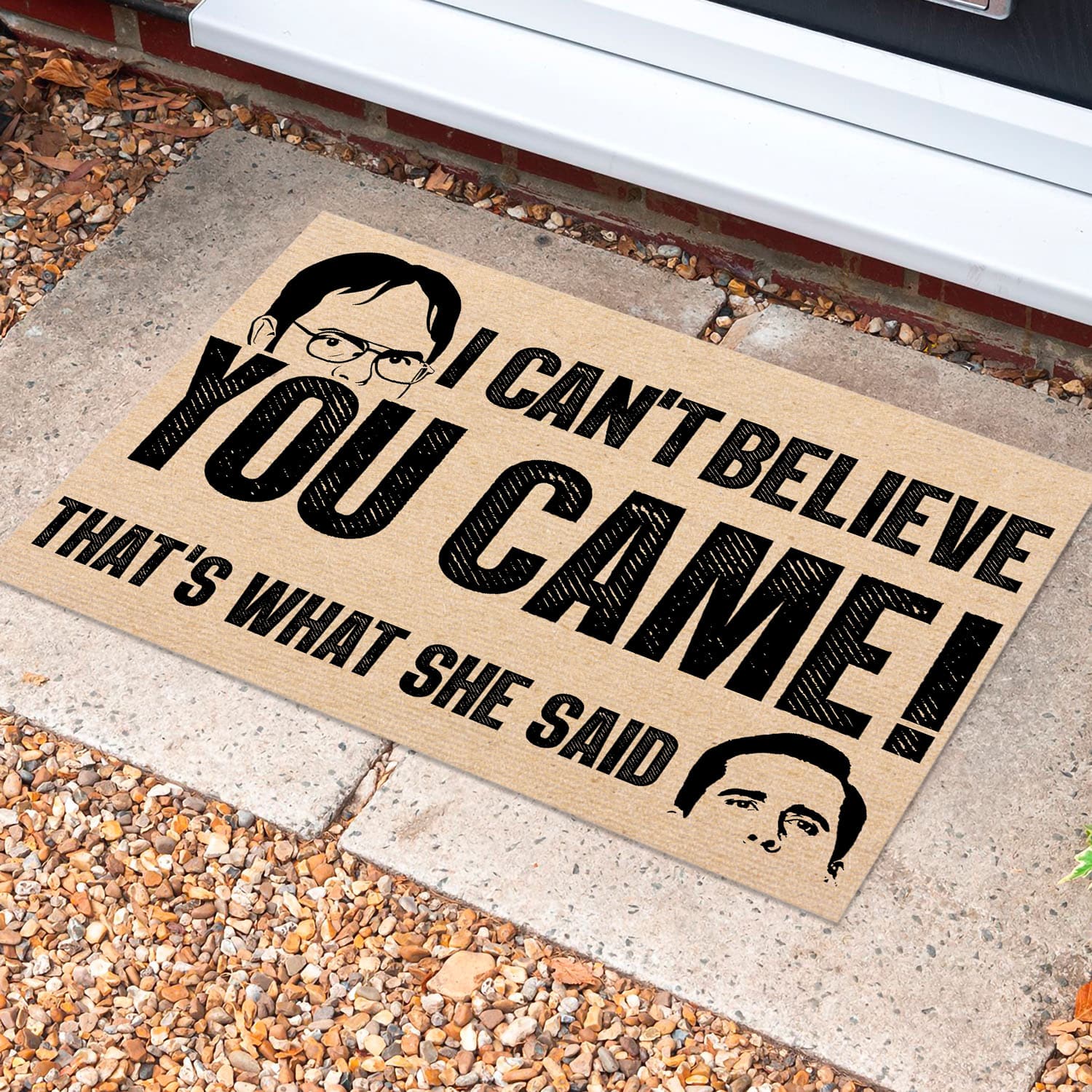 17 HG. I Can't Believe The Office(3) Doormat Mockup 10