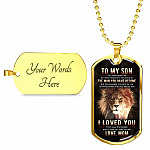 To My Son You Have Given Me So Many Reasons To Be Proud Of The Man You Have Become Dog Tag Pendant Necklace From Mom