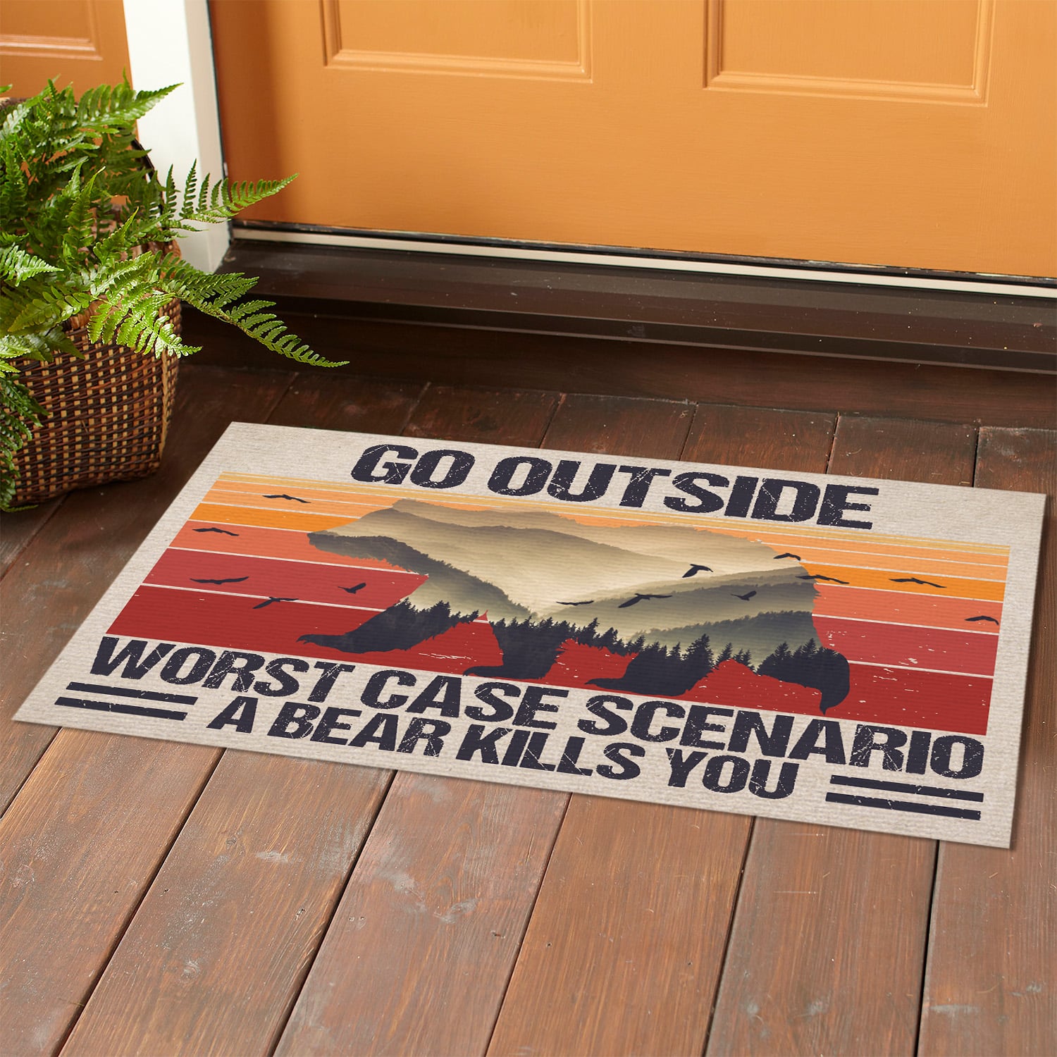 5NH. Go Outside(3) Doormat mockup 1
