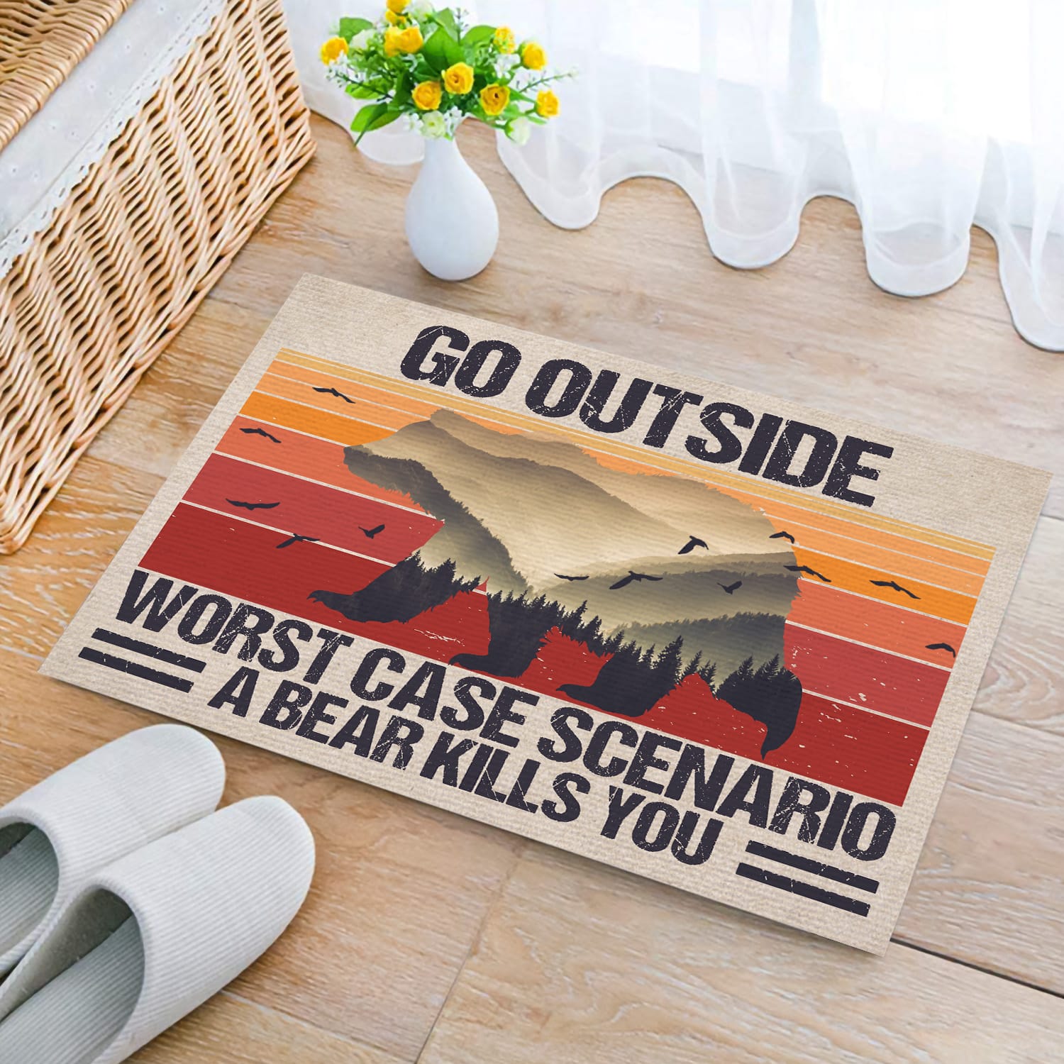 5NH. Go Outside(3) Doormat mockup 2