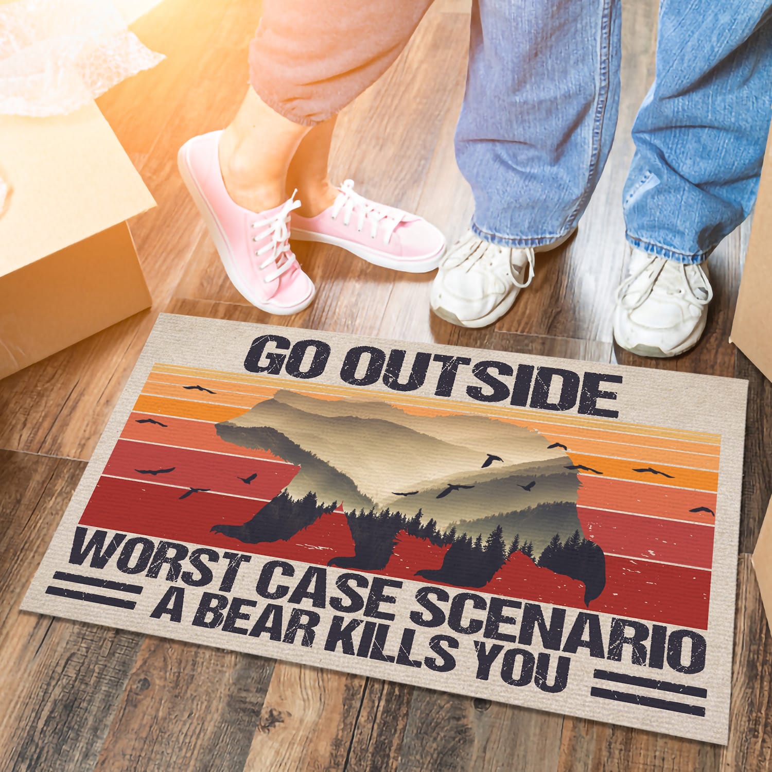 5NH. Go Outside(3) Doormat mockup 6