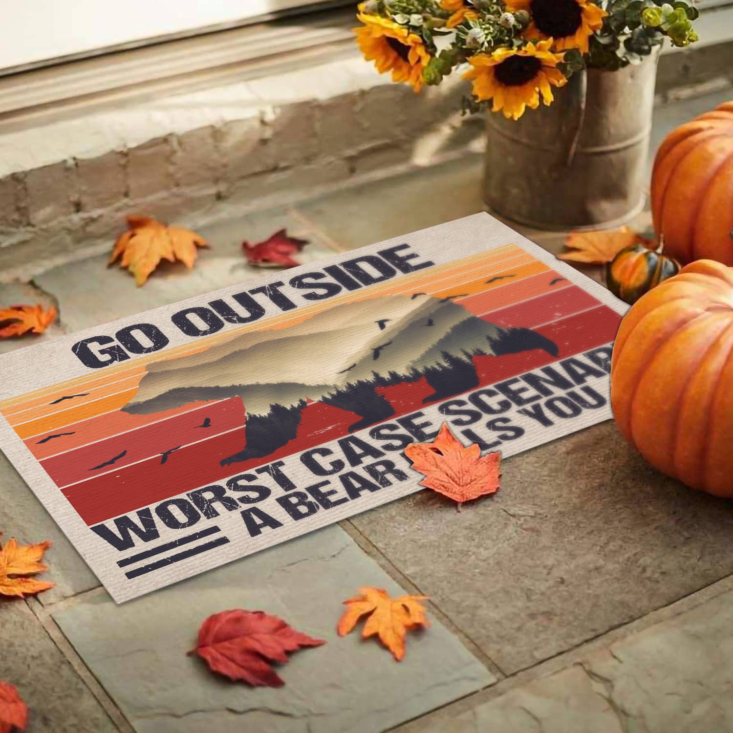 5NH. Go Outside(3) Doormat mockup 9