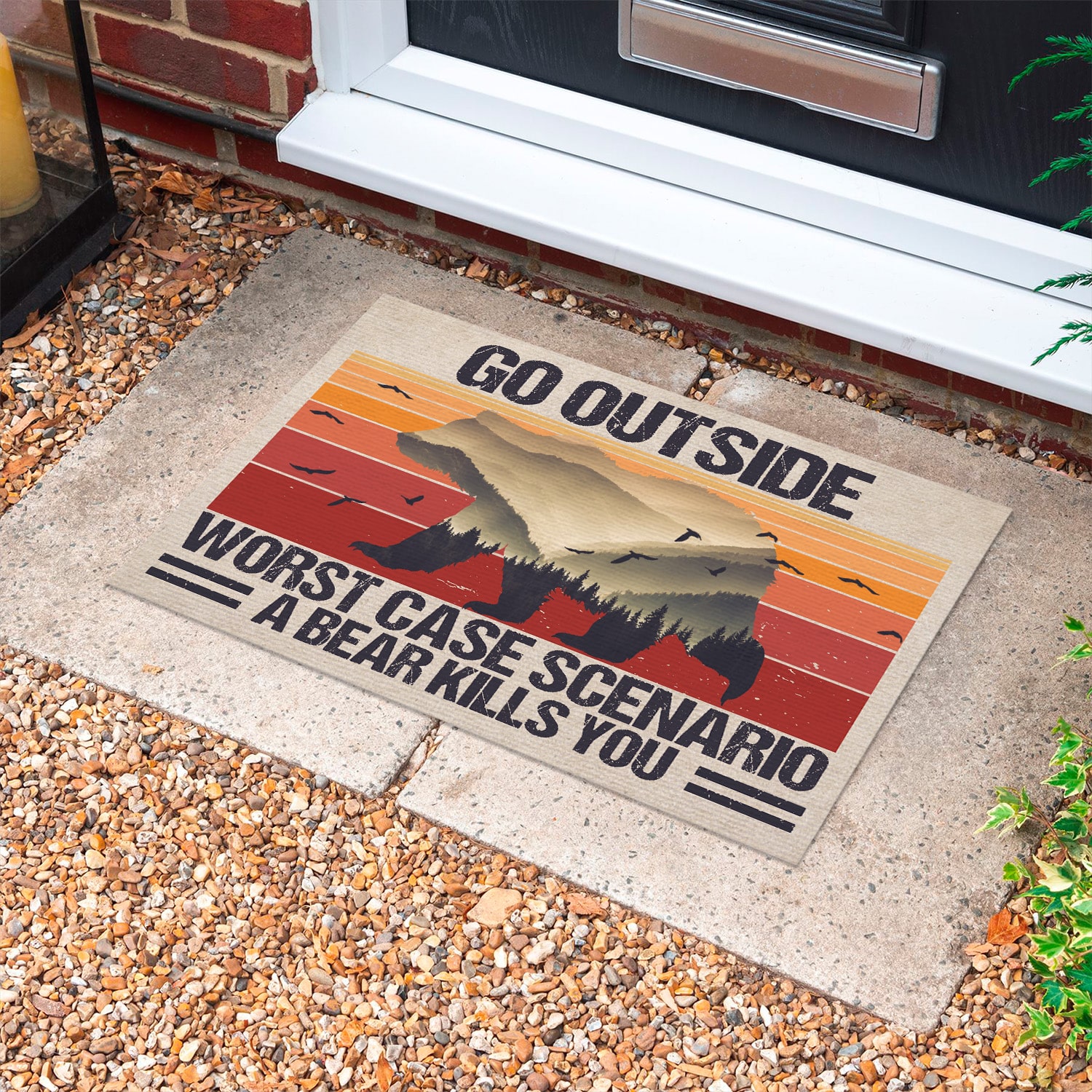 5NH. Go Outside(3) Doormat mockup 10