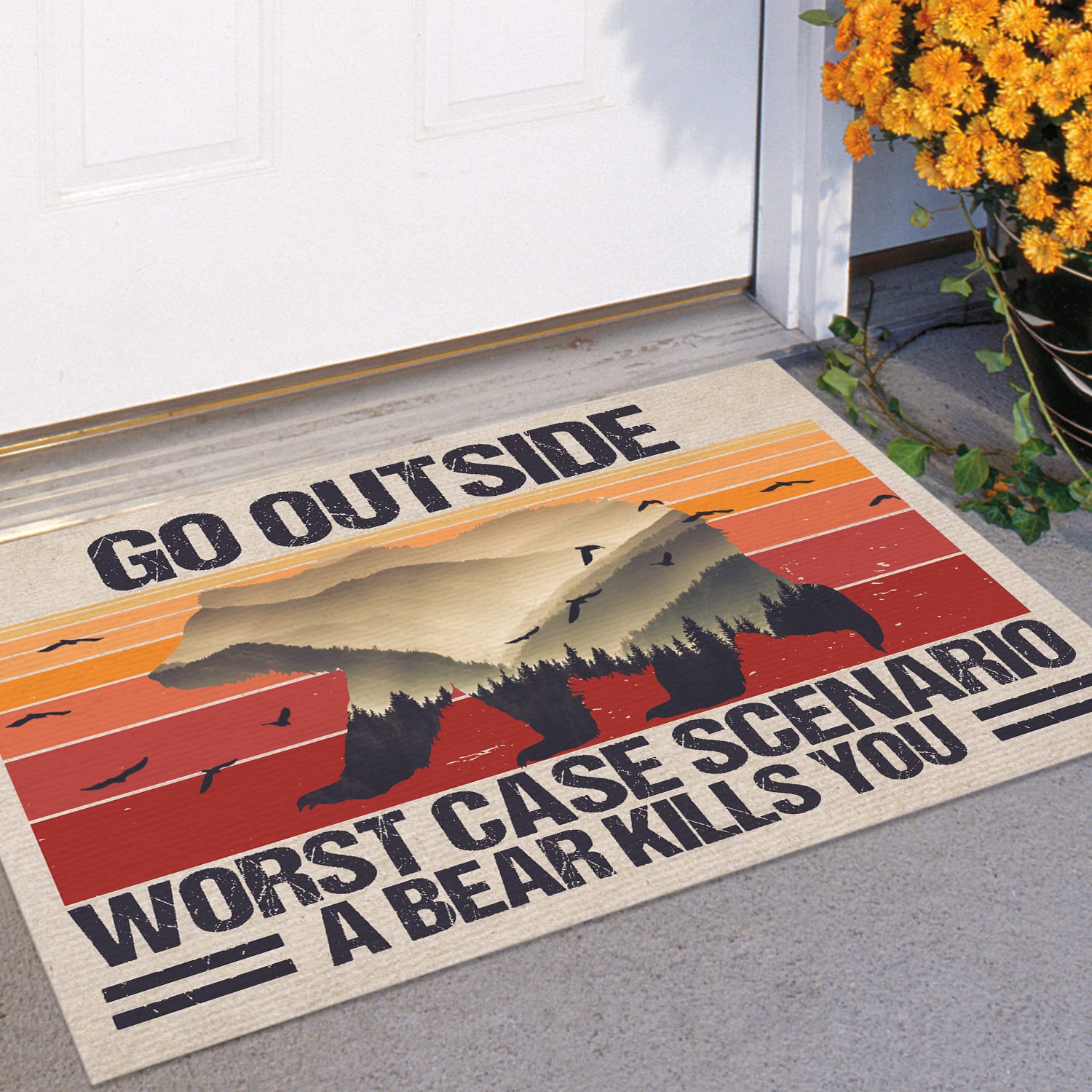 5NH. Go Outside(3) Doormat mockup 11