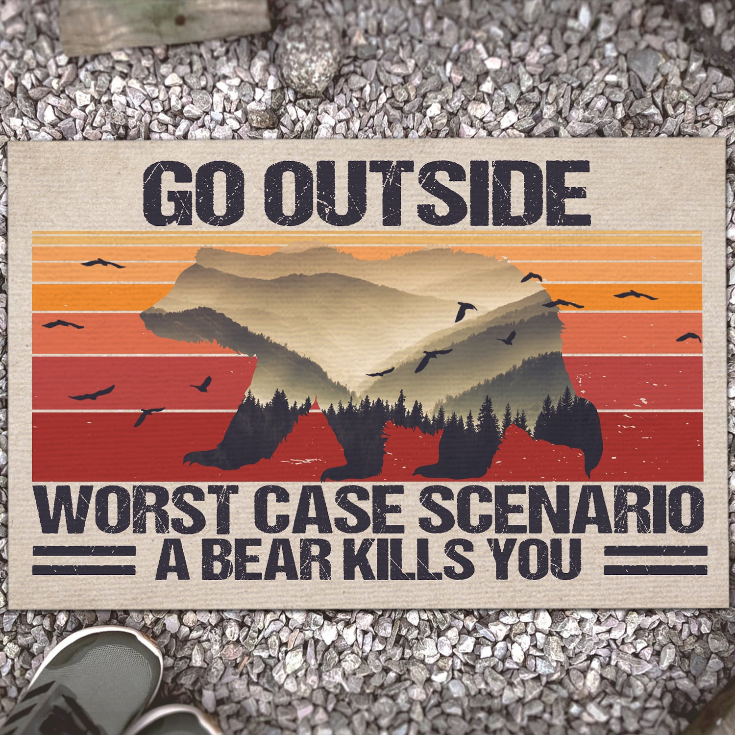 5NH. Go Outside(3) Doormat mockup 13