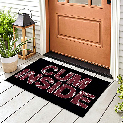 Alternative view of Cum Inside Decorative Doormat - Doormats for Outdoor Entrance Home Funny