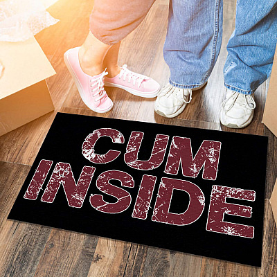 Cum Inside Decorative Doormat - Doormats for Outdoor Entrance Home Funny