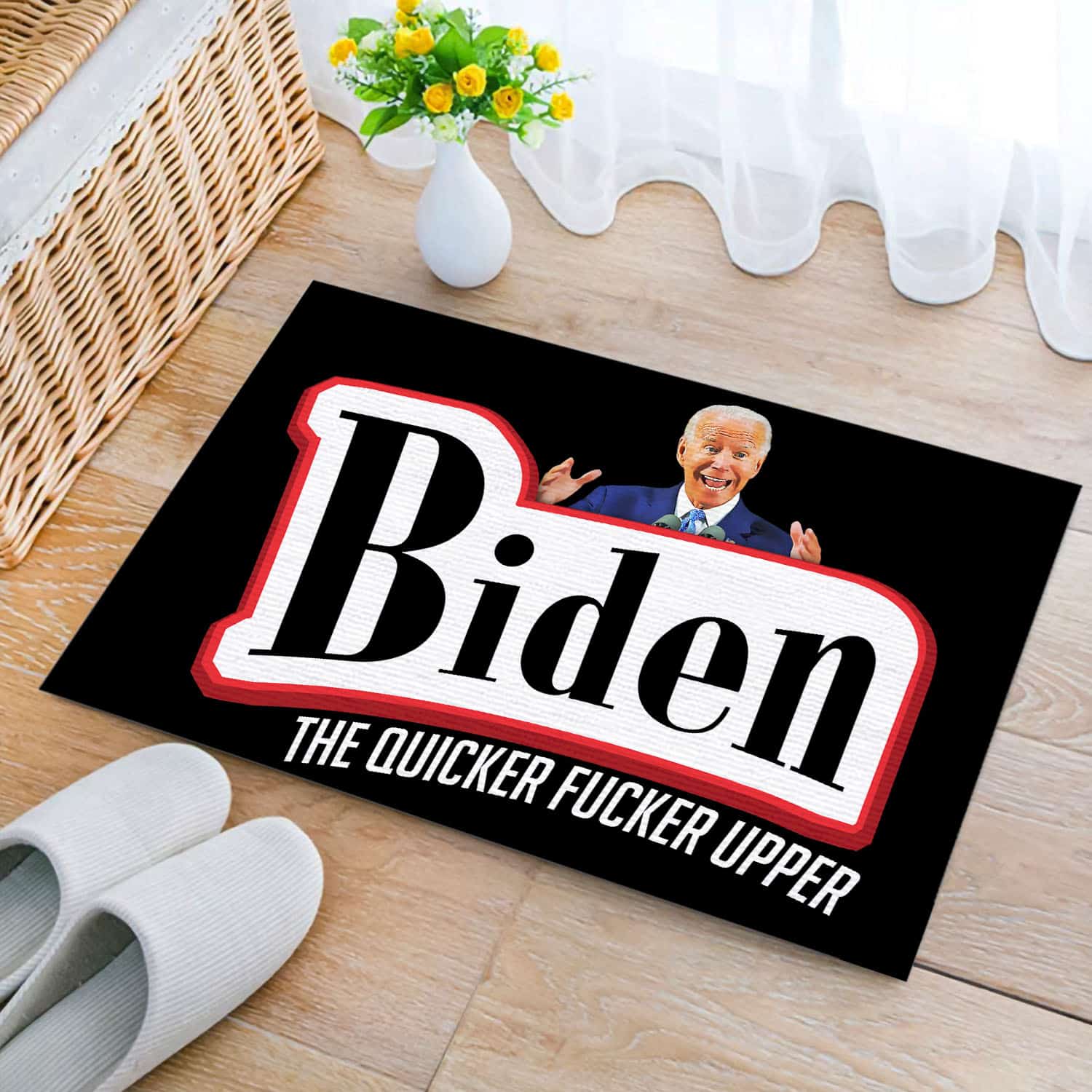3Th. Quicker Fucker Upper Doormat mockup 2