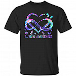2KT. Autism Awareness Love Needs No Words (4), Black, Unisex T-Shirt