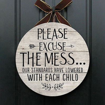 Wooden Door Sign