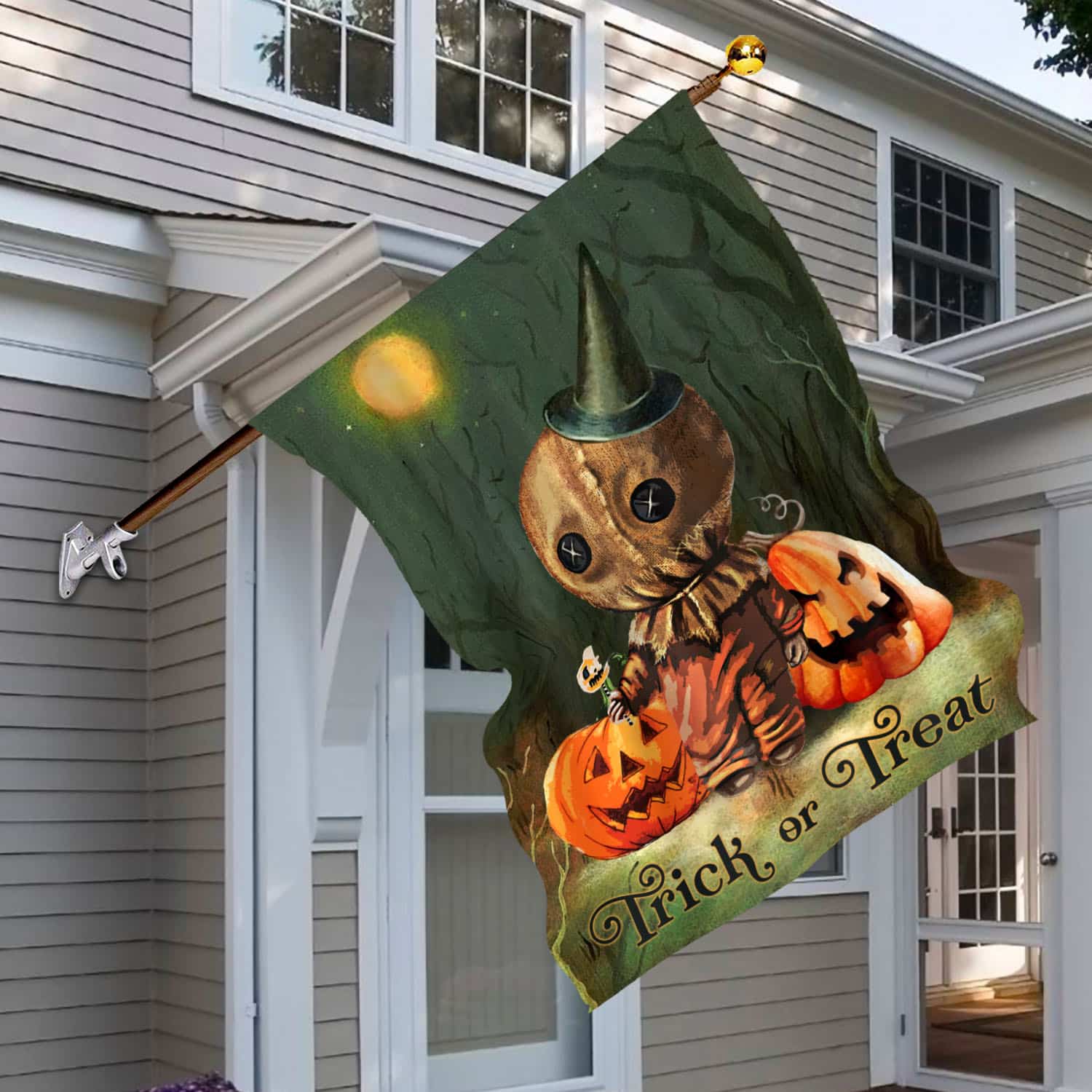 2BN. Sam Trick 'r Treat 30x40 House Flag Mockup 6