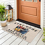4H. Stay Home And Watch Horror Movies Doormat mockup 8