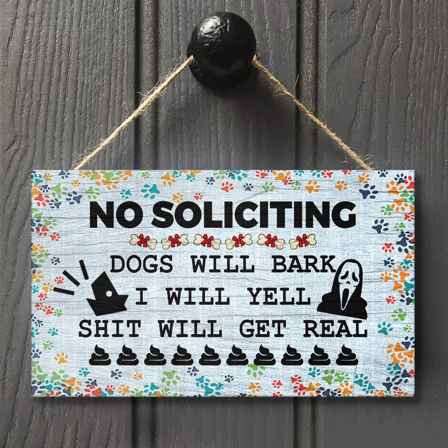 3HV. Dog Will Bark (doorsign) Mockup 8