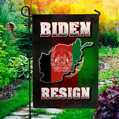 Biden Resign Afghanistan Garden Flag - Free Afghanistan House Flag - Wall Flag
