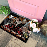 7VT. Expecting You Horror Movie Doormat mockup 4