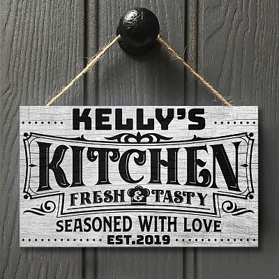 Wooden Door Sign