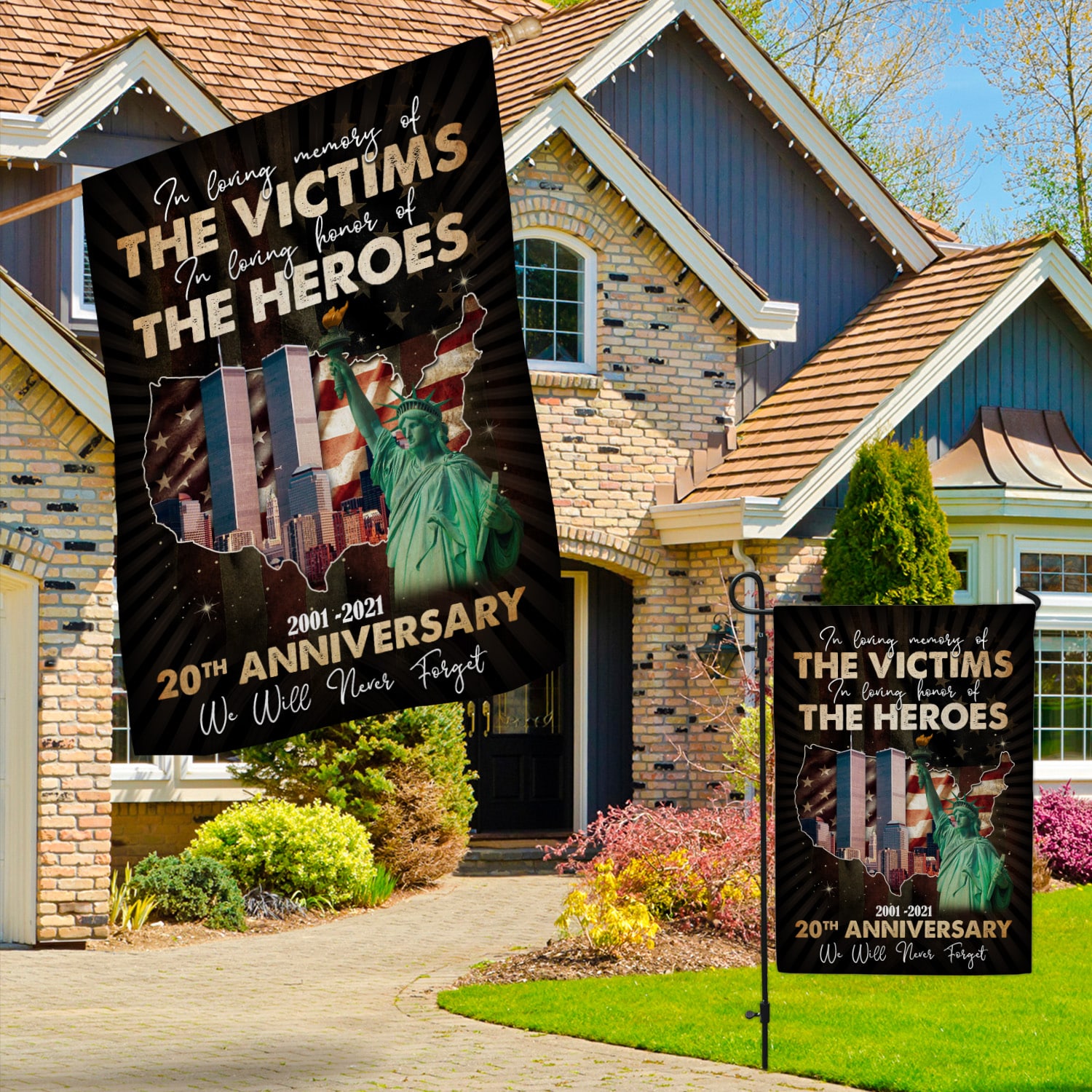 3NH. Loving Memory 911 (7) Garden & House Mockup 3