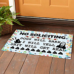 3HV. Dog Will Bark (doormat) Doormat mockup 1