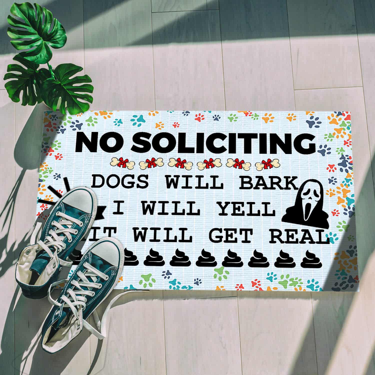 3HV. Dog Will Bark (doormat) Doormat mockup 5