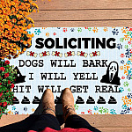 3HV. Dog Will Bark (doormat) Doormat mockup 7