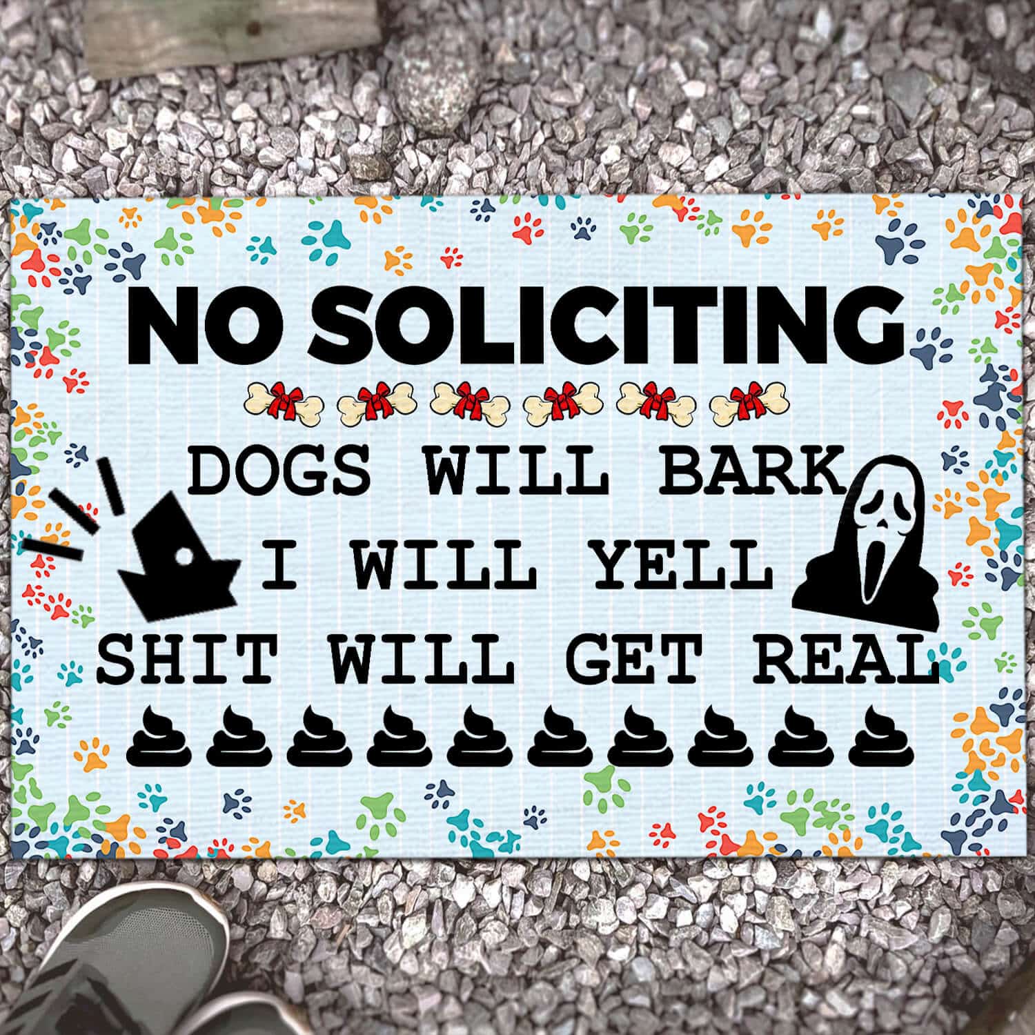 3HV. Dog Will Bark (doormat) Doormat mockup 13