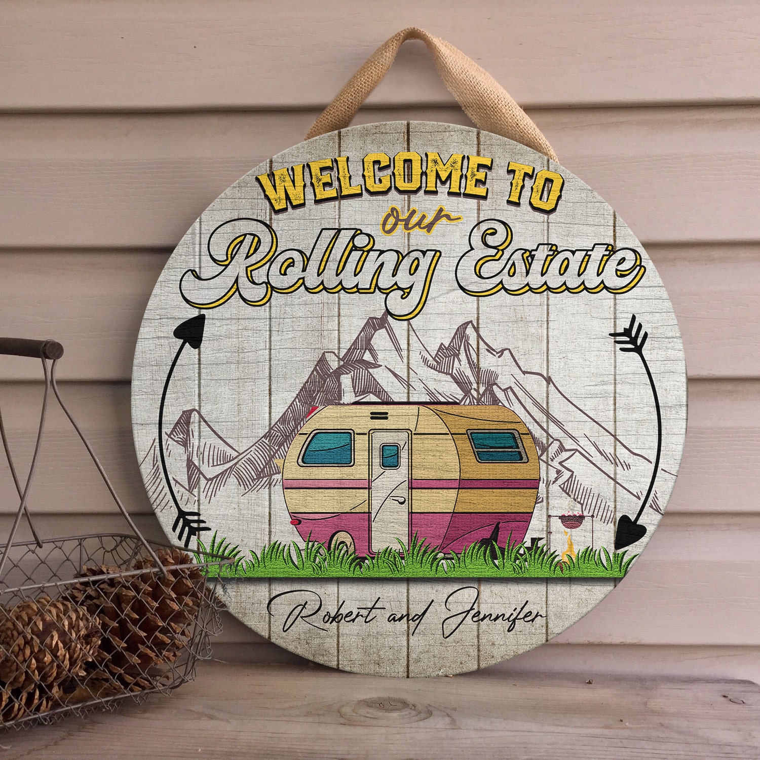 1LV. Rolling Estate - sample design Door Sign Mockup 4