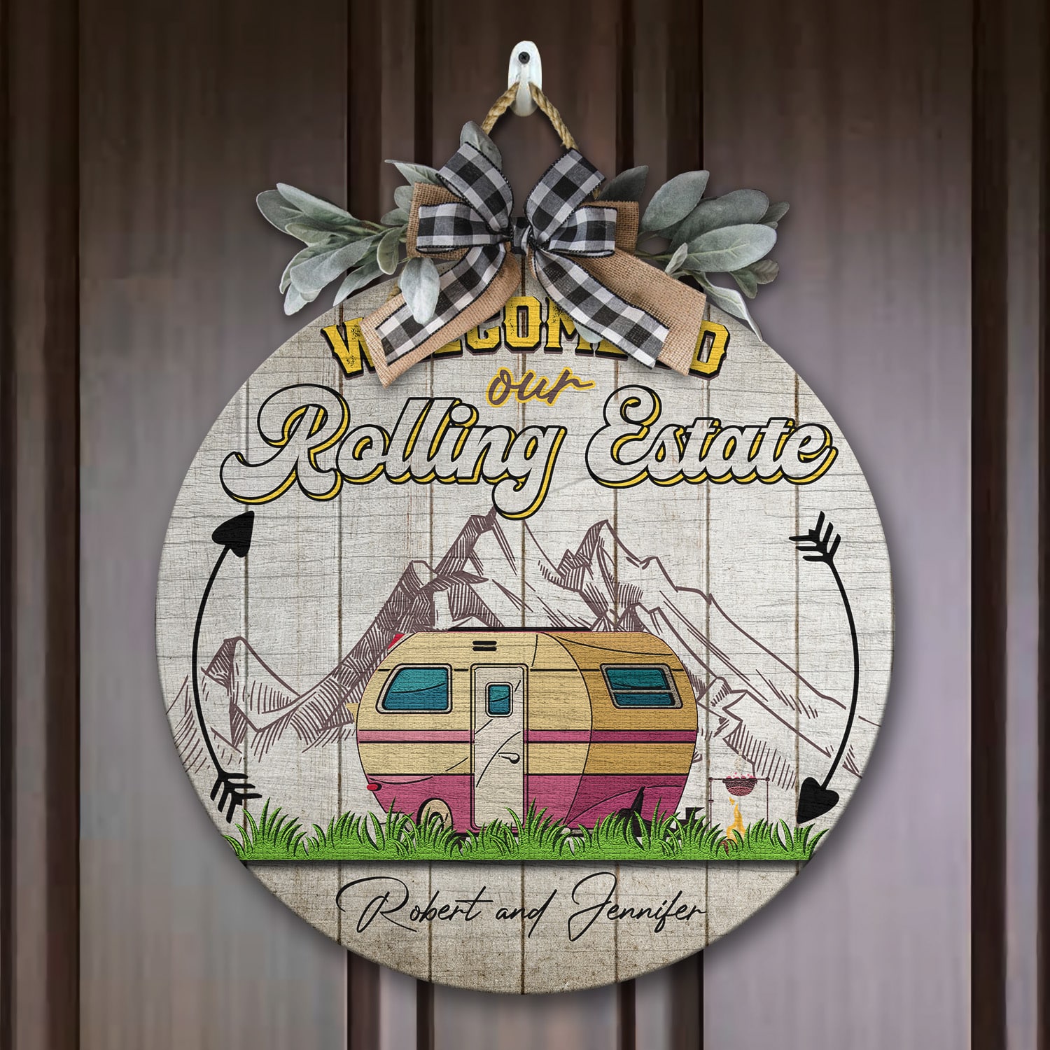 1LV. Rolling Estate - sample design Door Sign Mockup 7