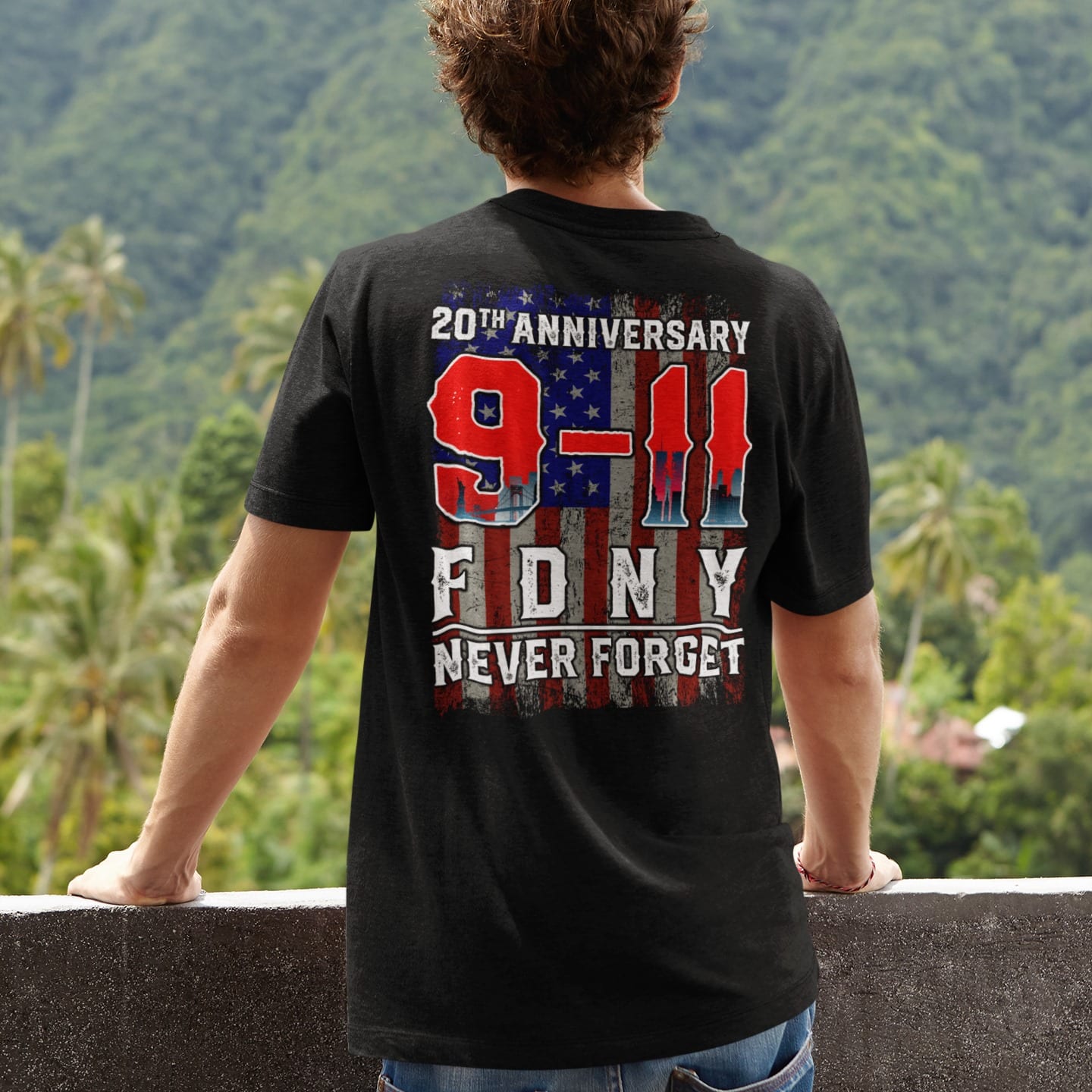 FDNY Never Forget 9/11 20th Anniversary T-Shirt - 9/11 Memorial Print ...
