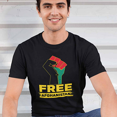 Alternative view of Save Free Afghanistan Pray For Kabul Afghanistan T-Shirt - Afghanistan Against Taliban Shirt