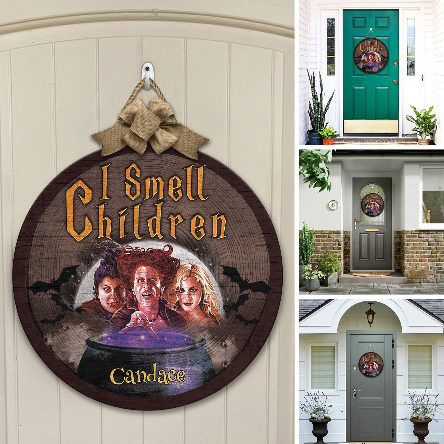 5KNG. Smell Children (Sample Design) Door Sign Mockup 12