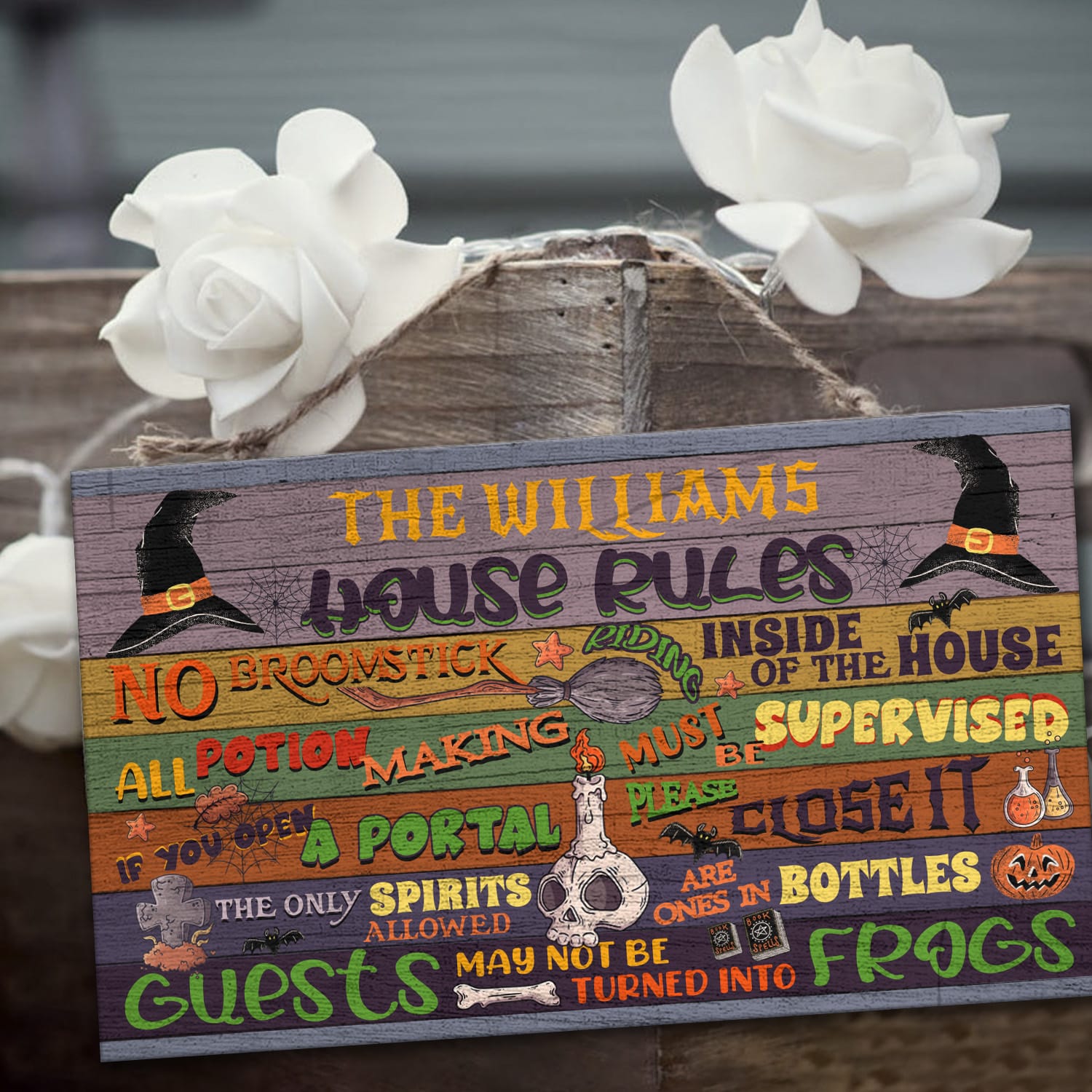 2KT. Halloween House Rules (Sample Design) Mockup 3
