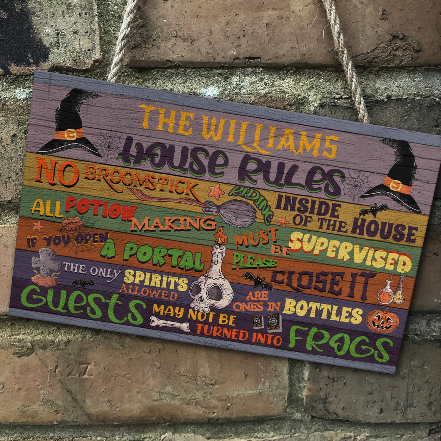 2KT. Halloween House Rules (Sample Design) Mockup 5