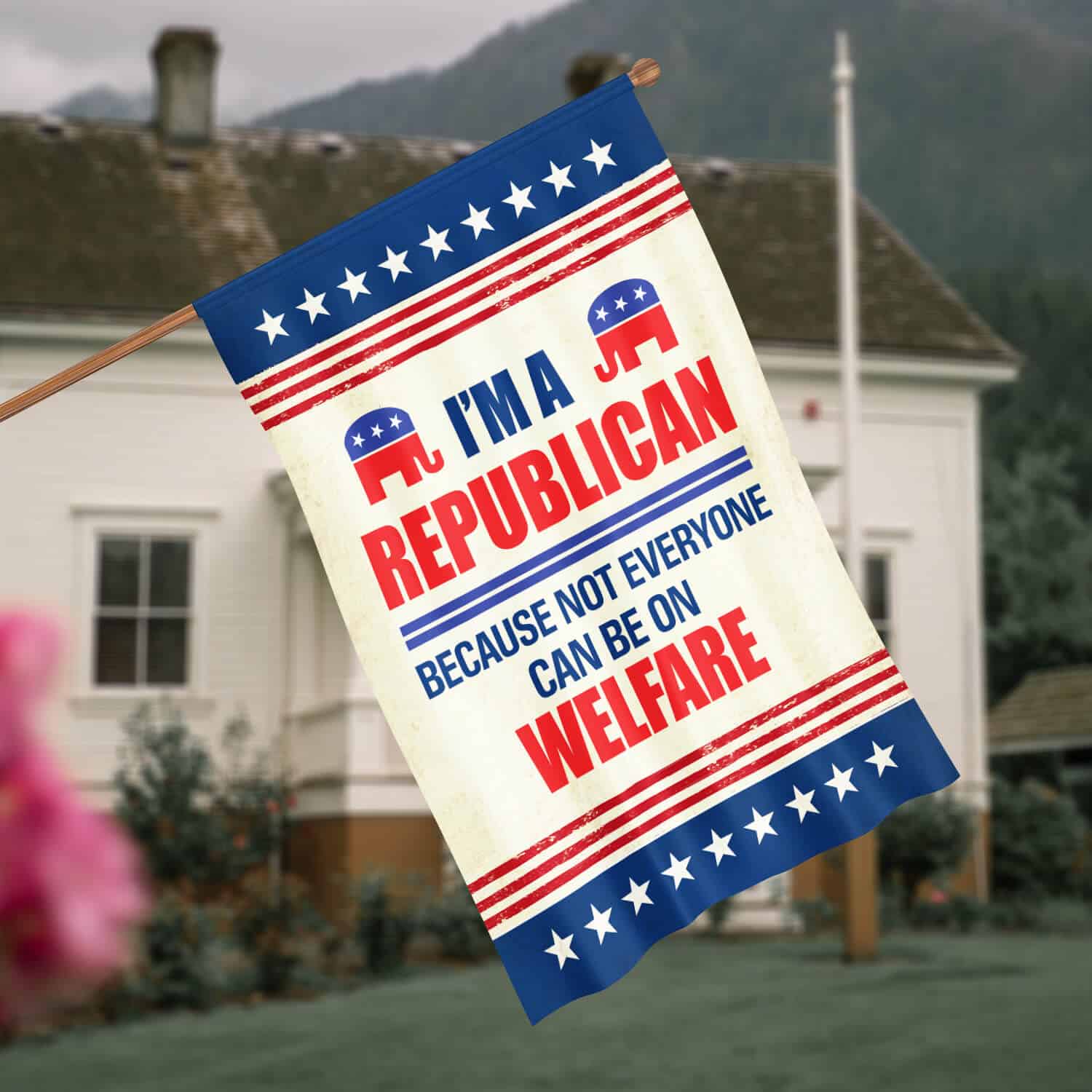 30x40 House Flag Mockup 4