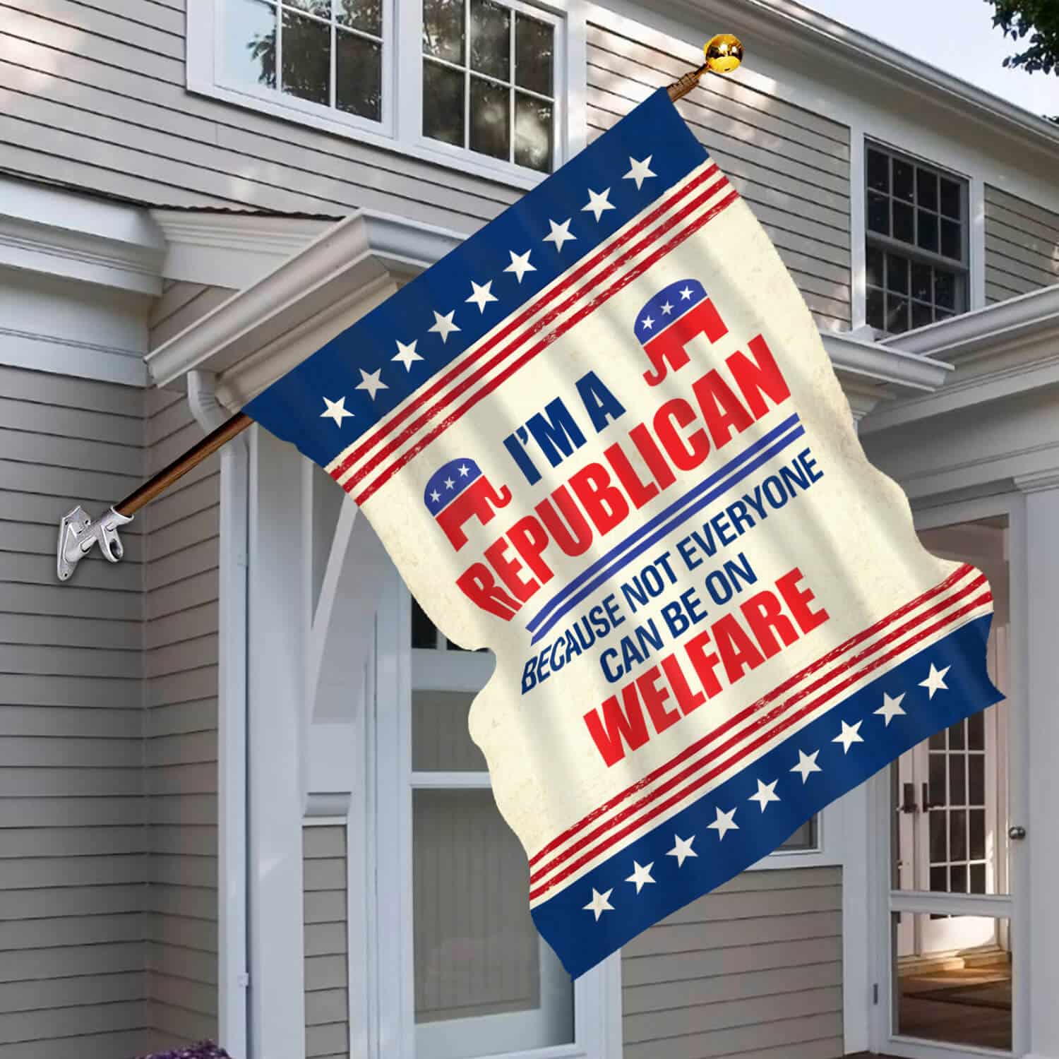 30x40 House Flag Mockup 6