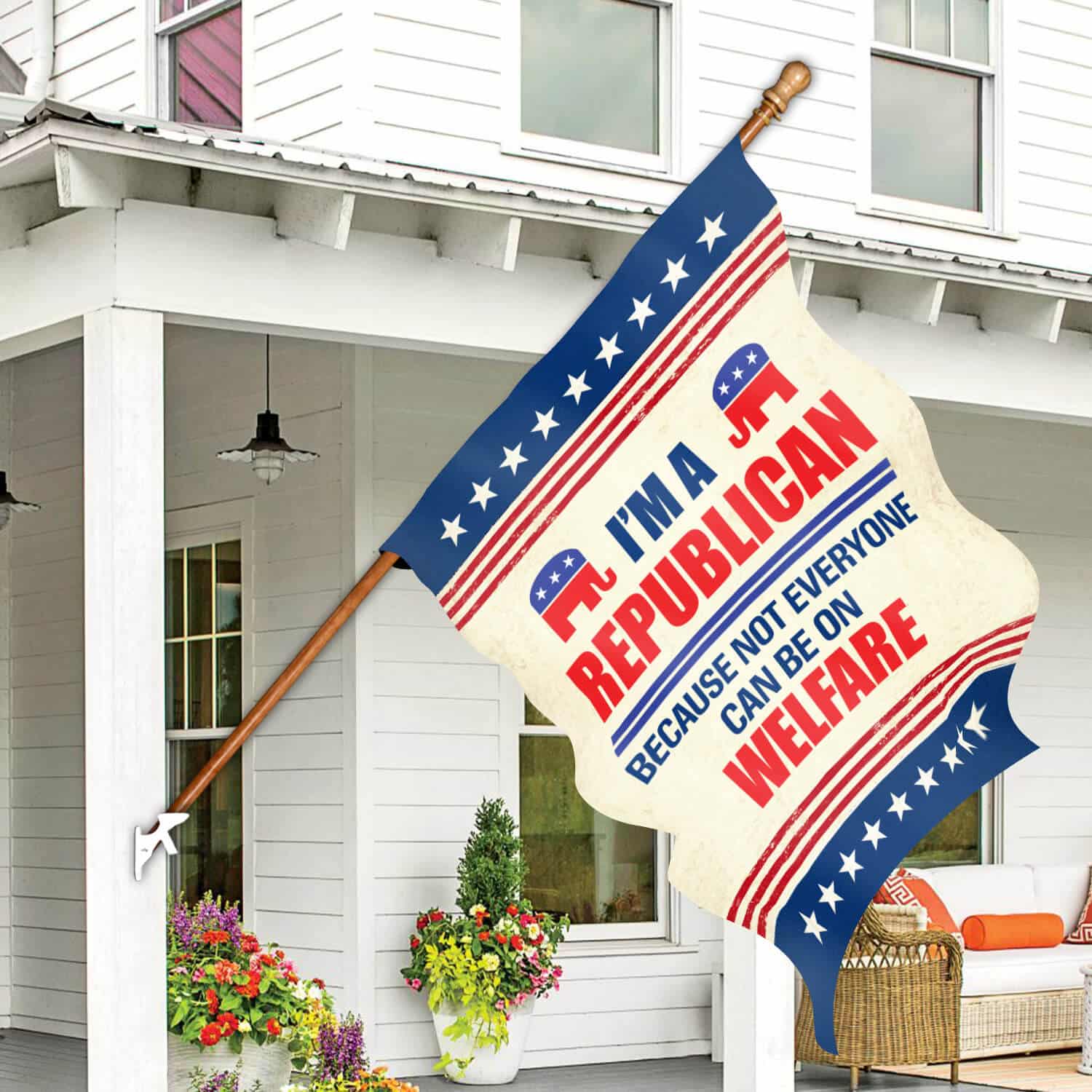 30x40 House Flag Mockup 7