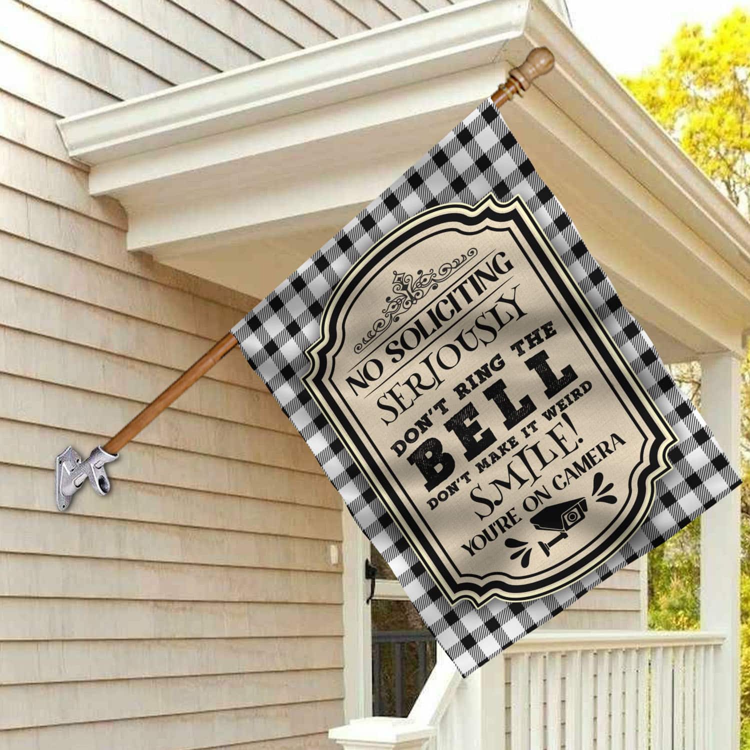 9MH. Soliciting Weird Flag 30x40 House Flag Mockup 2
