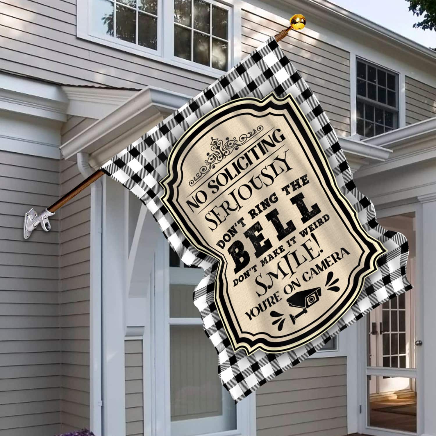 9MH. Soliciting Weird Flag 30x40 House Flag Mockup 6