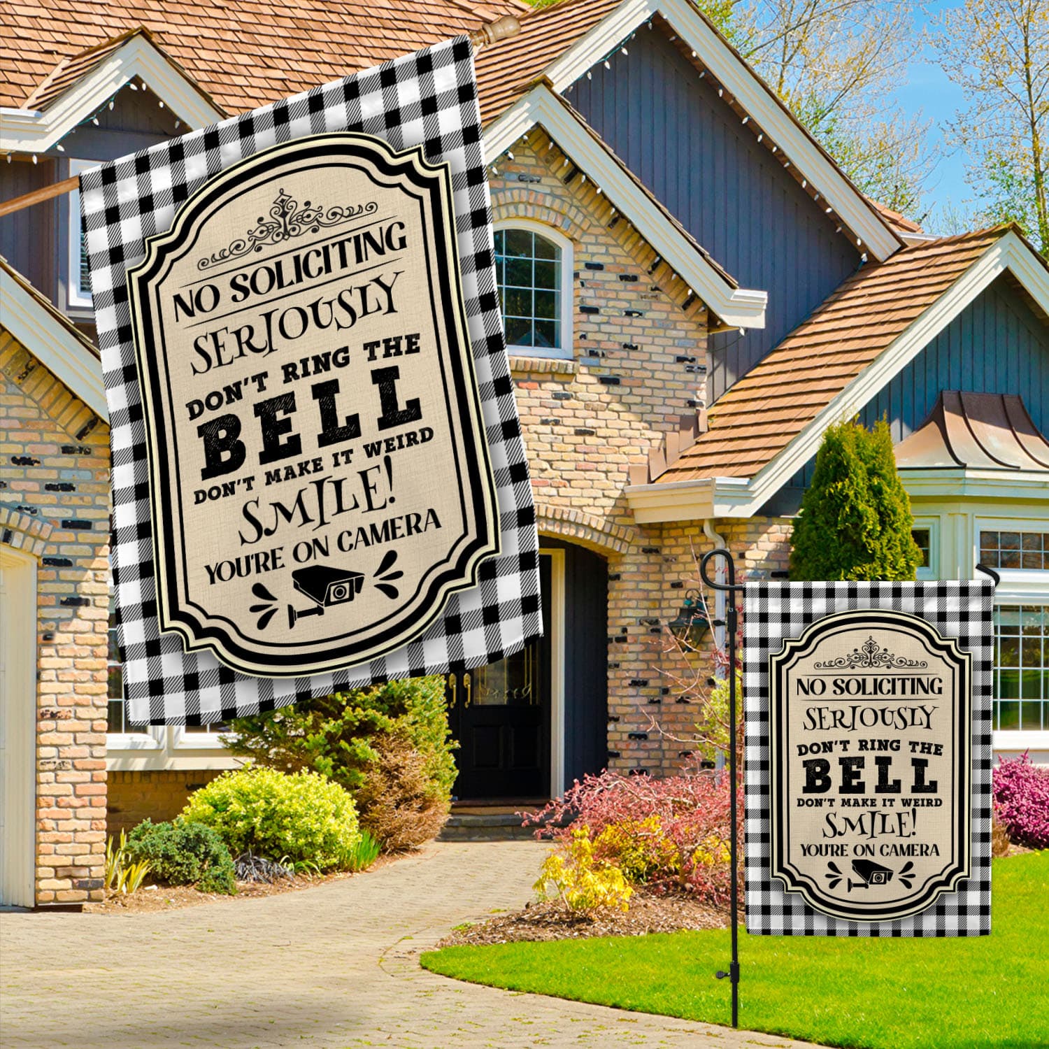 9MH. Soliciting Weird Flag 30x40 Garden & House Mockup 3