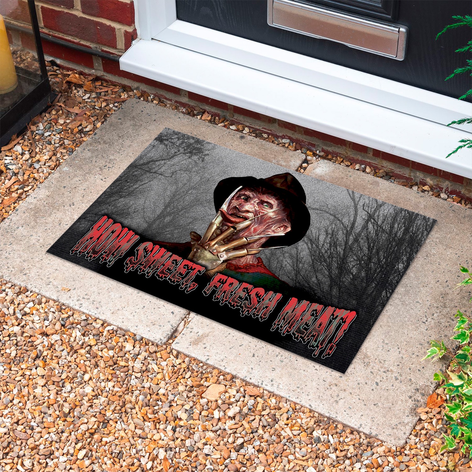 5LV. How Sweet Fresh Meat Doormat mockup 10