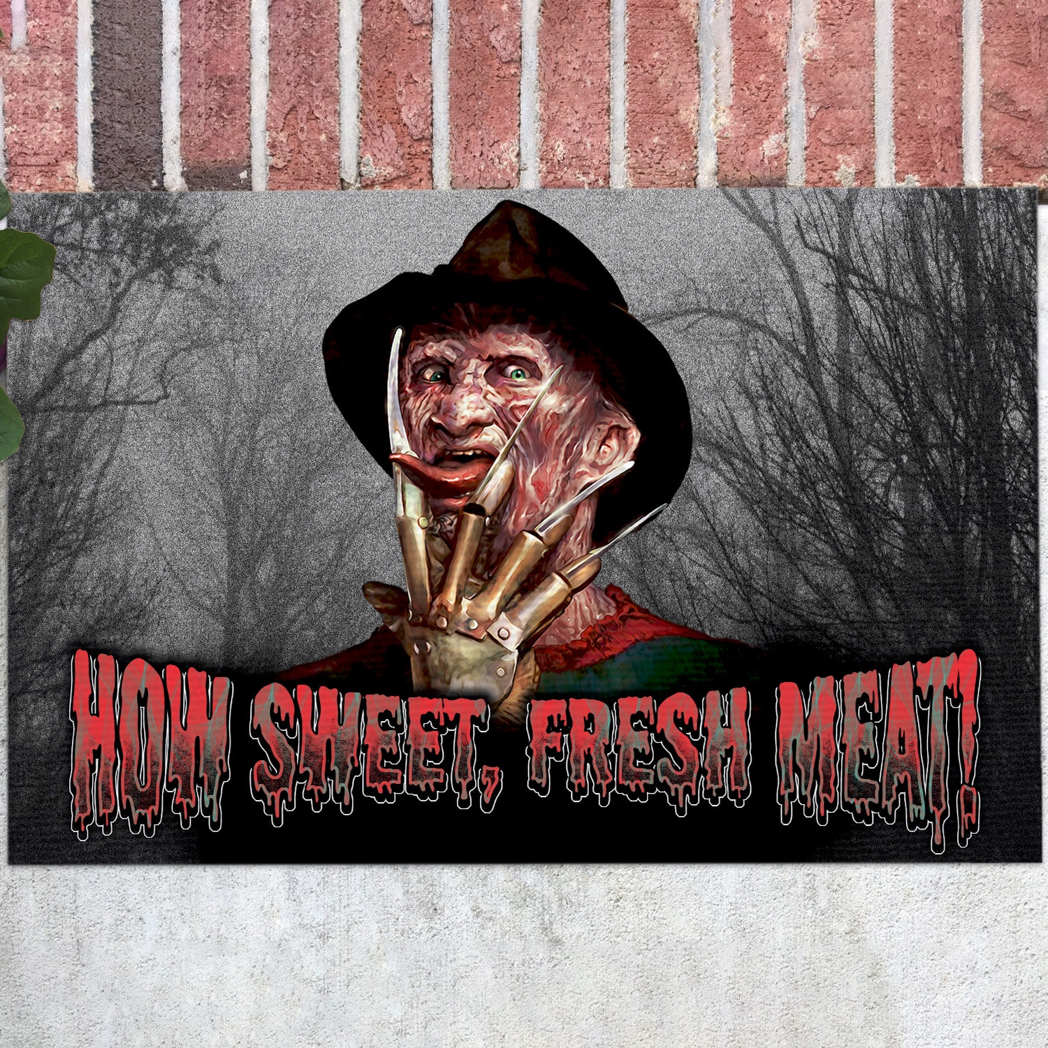5LV. How Sweet Fresh Meat Doormat mockup 12