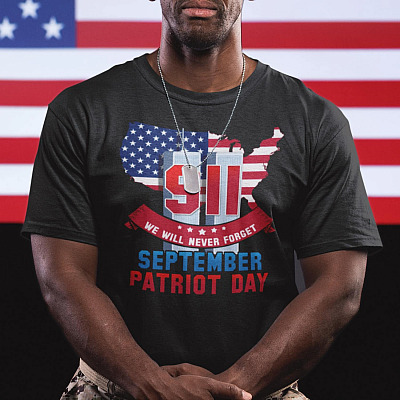 Patriot Day September 911 Memorial We Never Forget T-shirt - 9/11 20th Anniversary Shirt