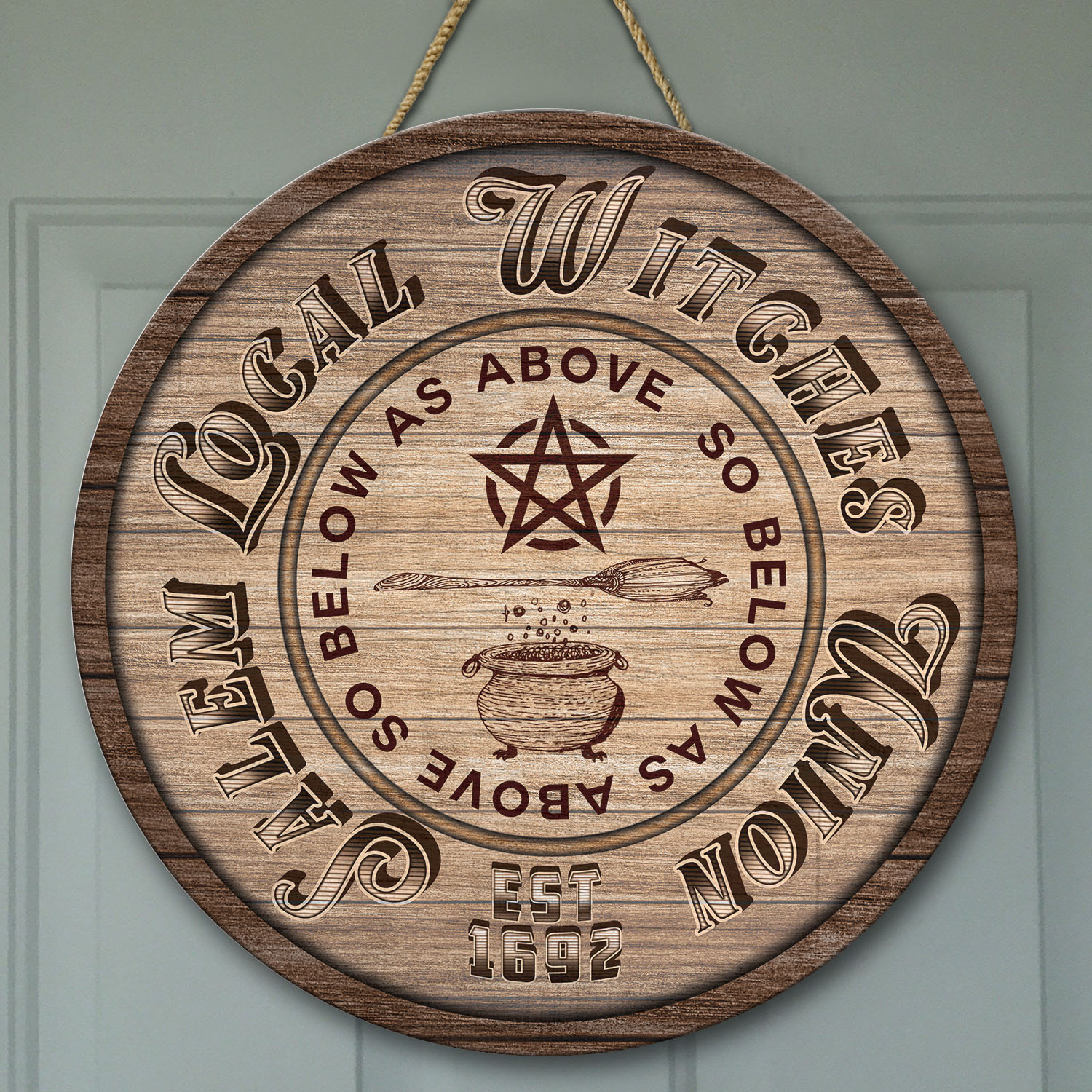 11 HG. Local Witches Door Sign Mockup 9