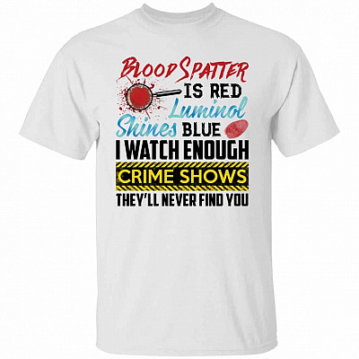 blood, White, Unisex T-Shirt