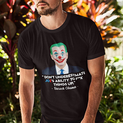 Alternative view of Don't Underestimate Joe's Ability To Fuck Things Up T-Shirt - V-Neck Shirt