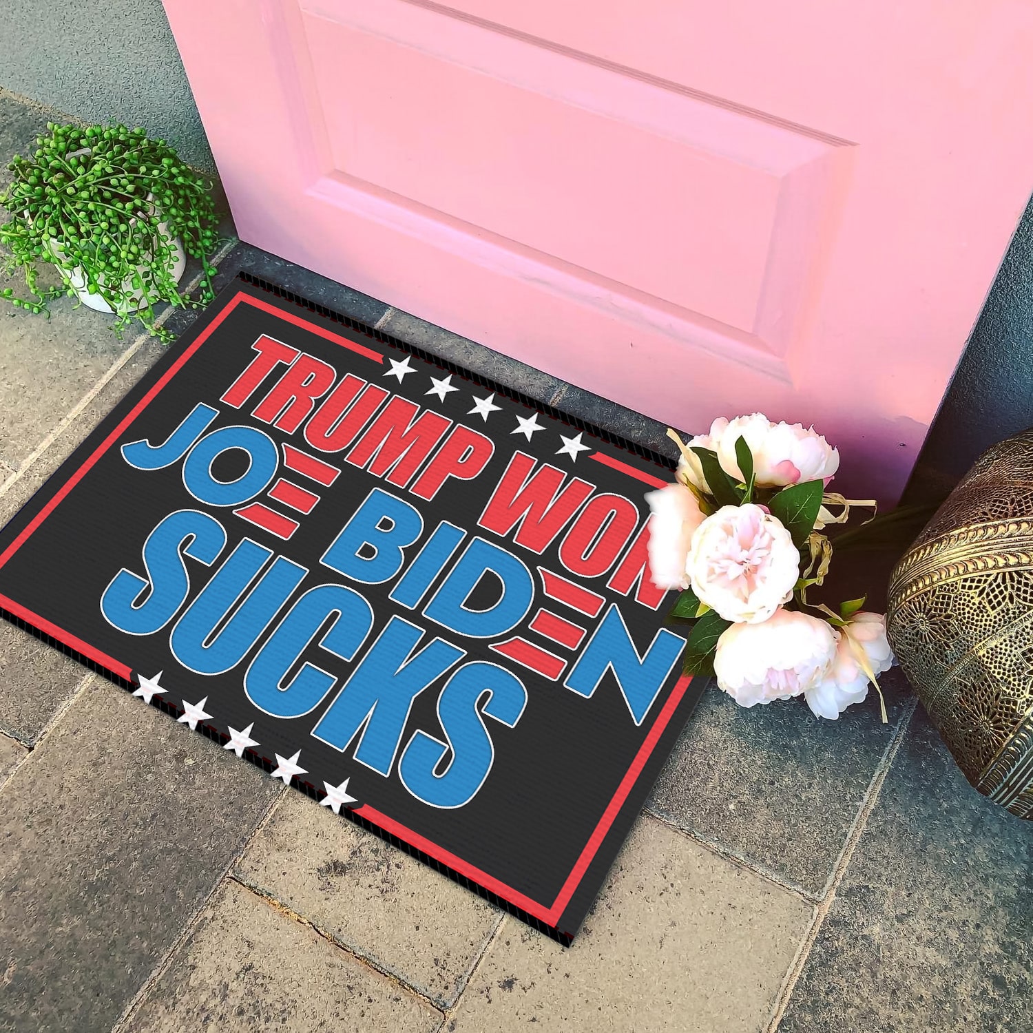 1NH. Uu tien.Trump Won Doormat Doormat mockup 4