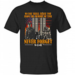 No Day Shall Erase Tshirt, Black, Unisex T-Shirt