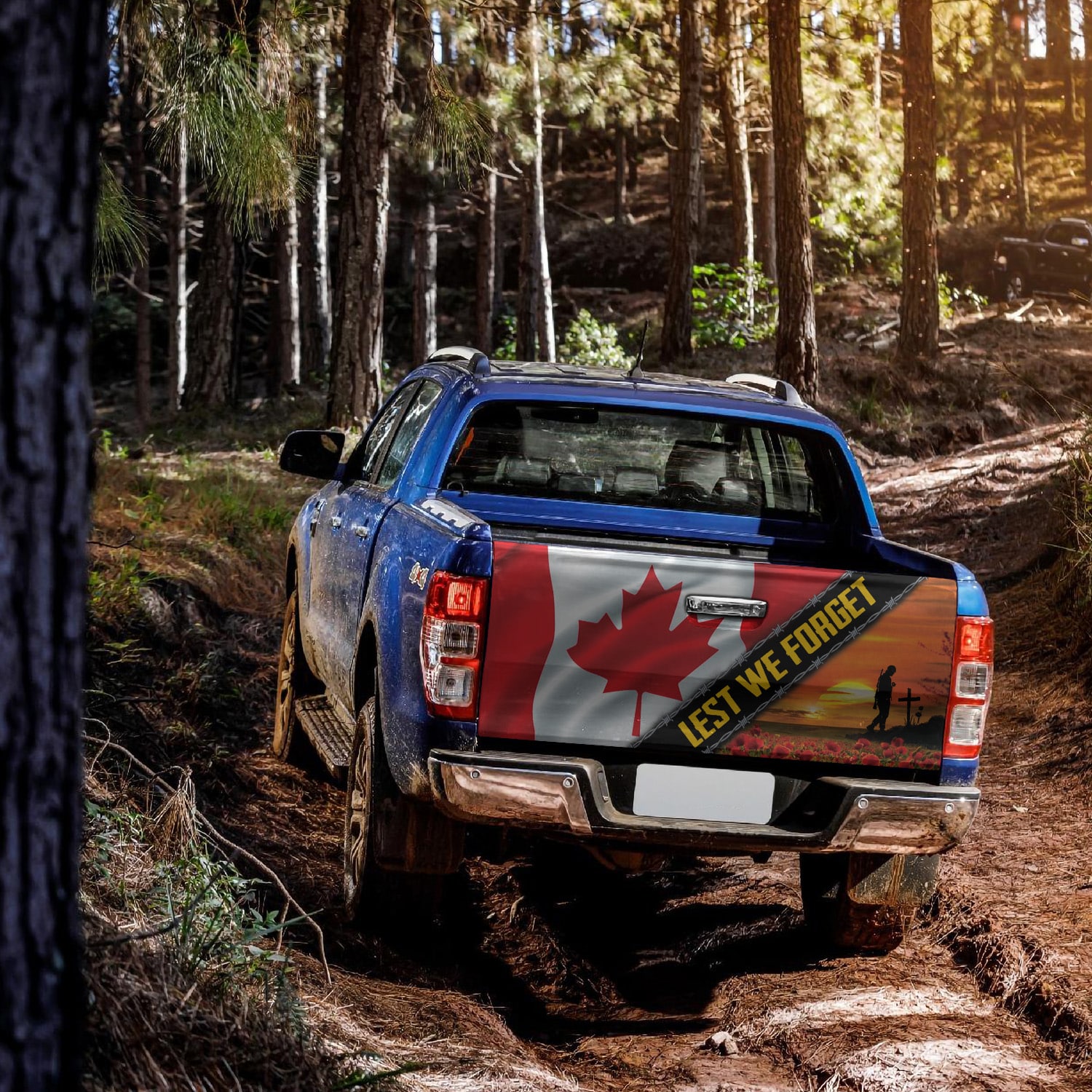 7LV. Lest We Forget (3) Tailgate Wrap Mockup 16
